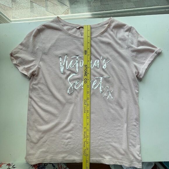 Victoria's Secret Cuffed Sleeve Graphic Pajama Top Tee Shirt‎ - Medium - Picture 9 of 10